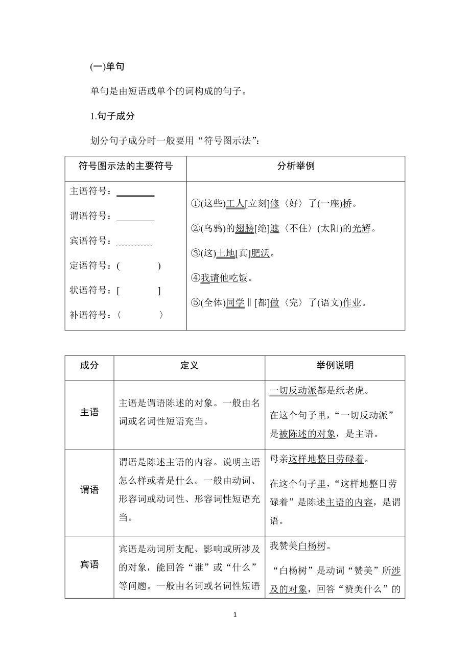 句子成分划分_第1页