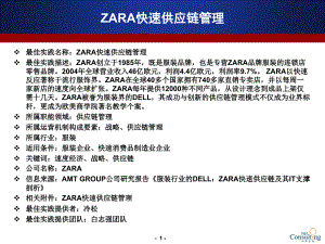 最佳实践ZARA快速供应链管理