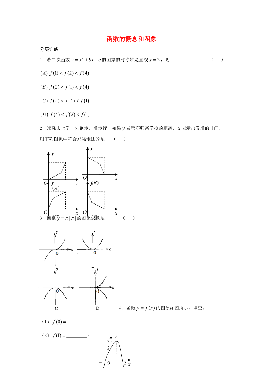 高中數(shù)學(xué)《函數(shù)的概念和圖象》同步練習(xí)8 蘇教版必修1（通用）_第1頁