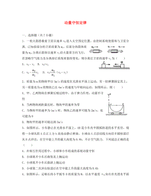 湖南省长沙市高中物理 第16章 动量守恒定律单元练习 新人教版选修3-5（通用）
