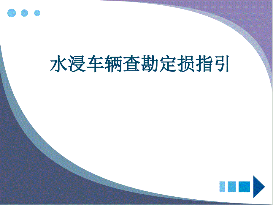 水淹车现场查勘定损指引-._第1页