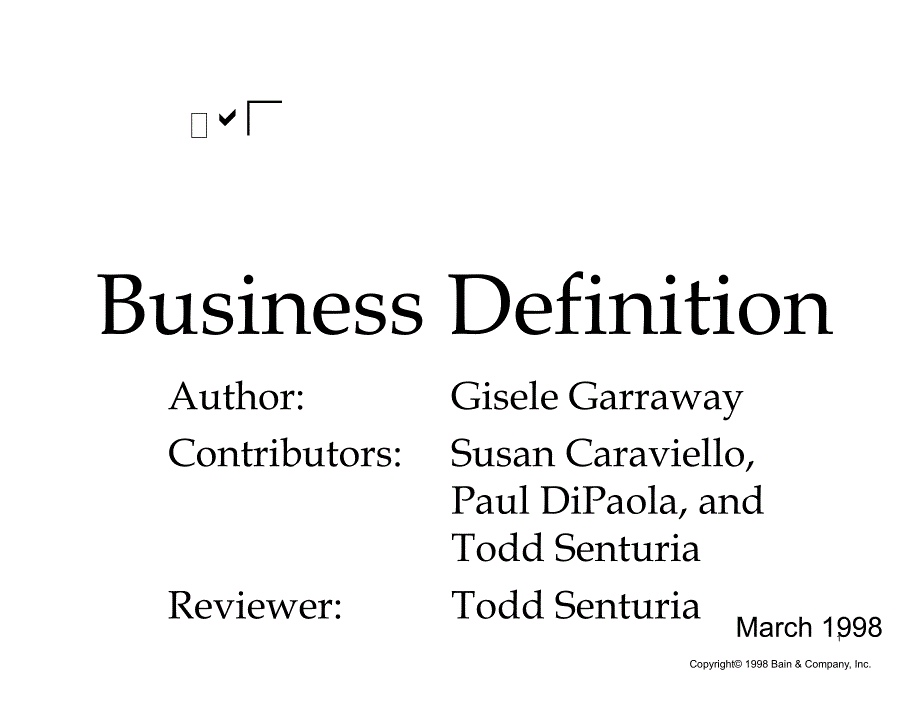 贝恩咨询分析方法businessdefinition_第1页