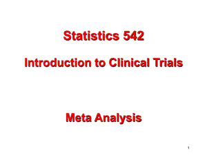 临床试验Meta分析