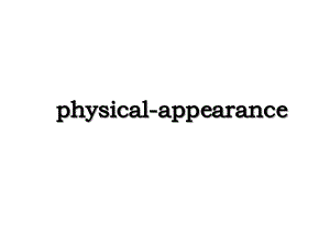 physical-appearance