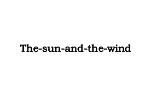 The-sun-and-the-wind