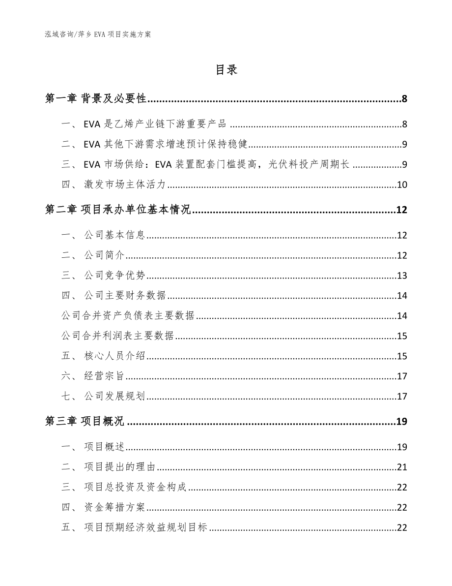 萍乡EVA项目实施方案_第1页