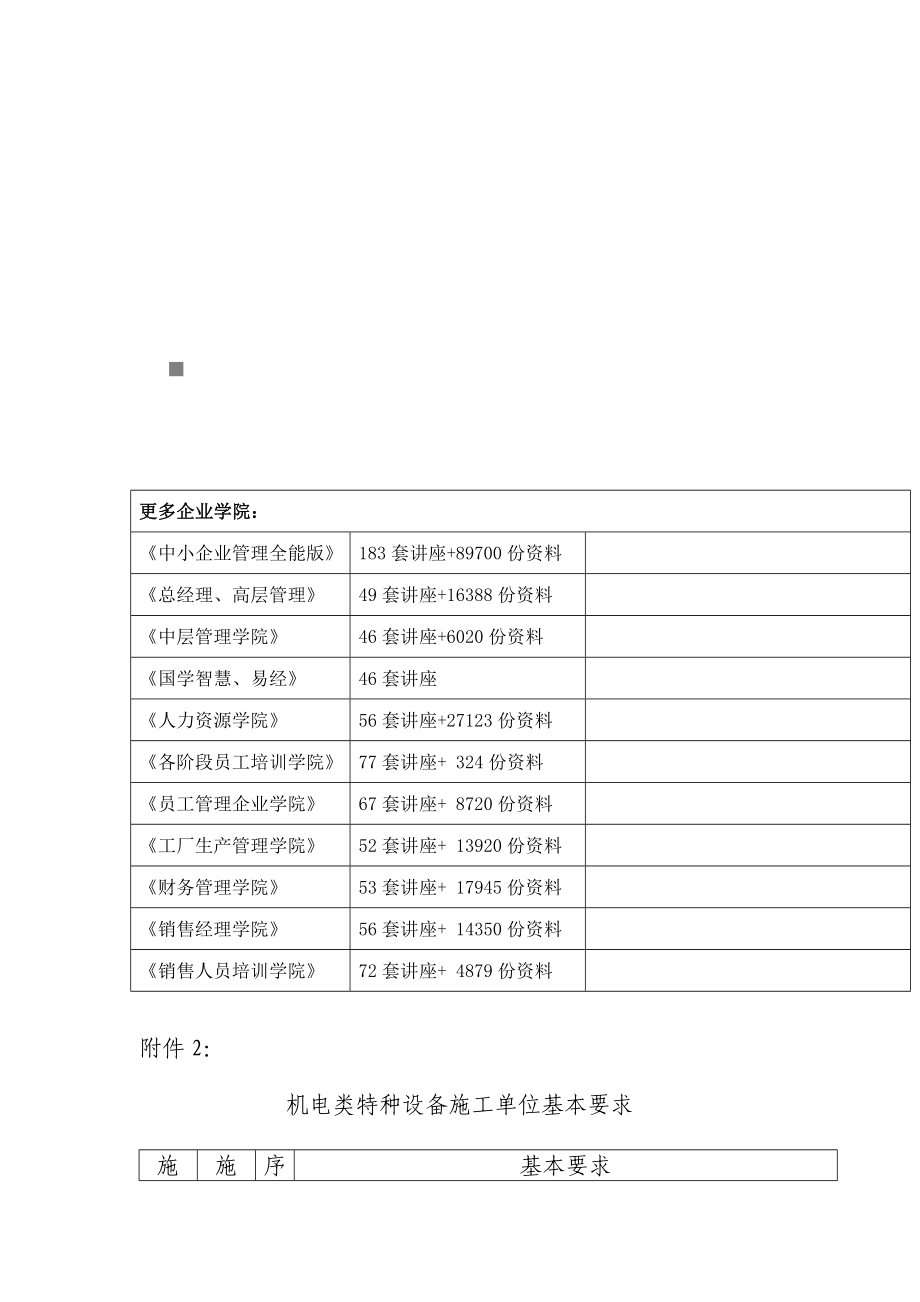 机电类特种设备施工单位基本要求_第1页