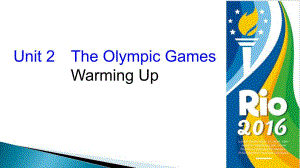 unit2theolympicgameswarmingup含2016里约奥运会