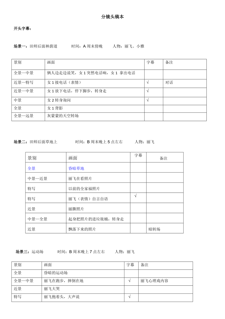 分镜头稿本案例_第1页