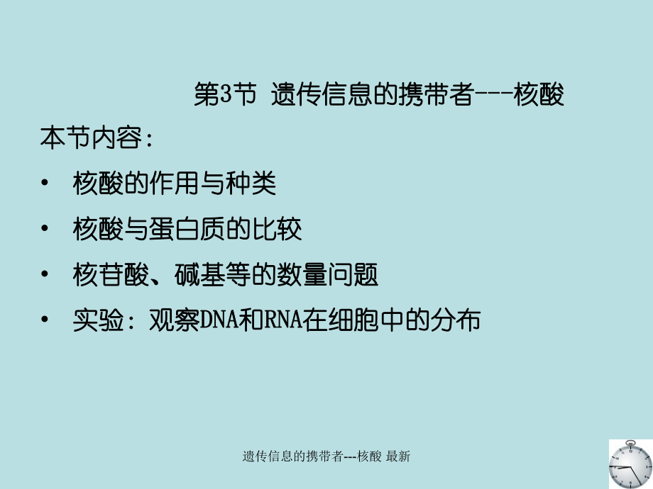 遺傳信息的攜帶者---核酸 課件_第1頁