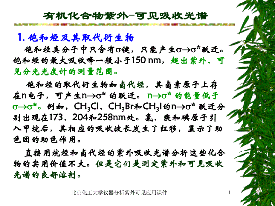 北京化工大学仪器分析紫外可见应用课件_第1页