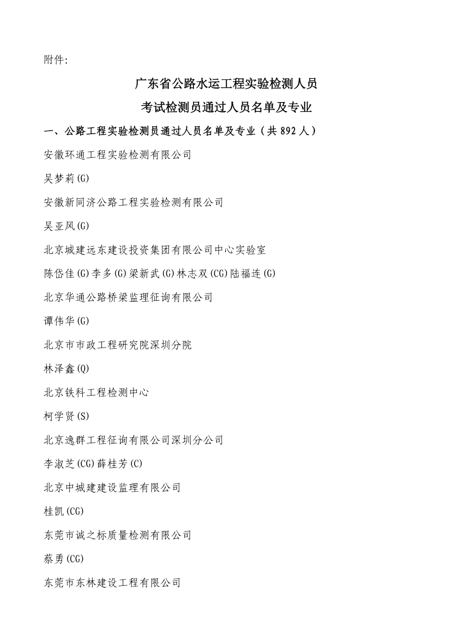 广东省公路水运关键工程试验检测人员_第1页