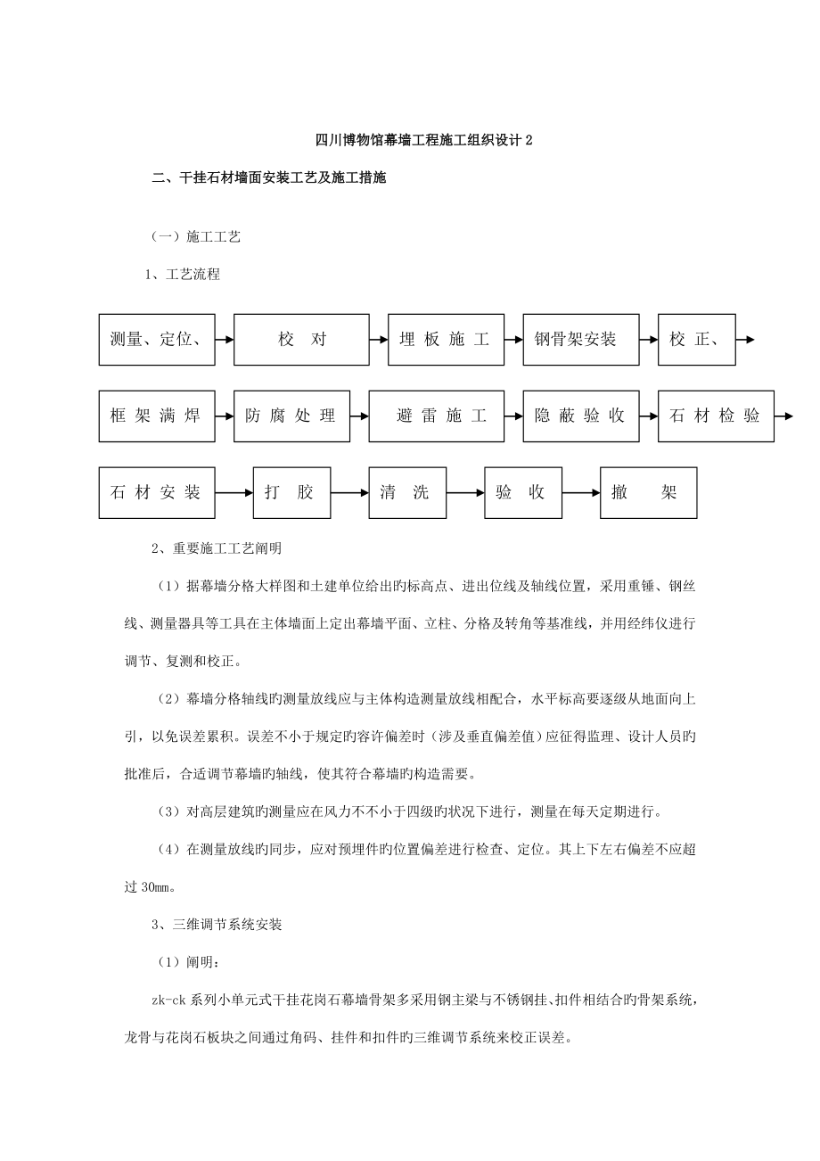 四川博物馆幕墙关键工程综合施工组织设计_第1页