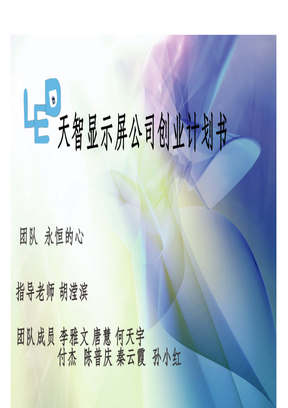 LED顯示屏策劃書.doc_第1頁