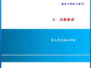 六年級上冊數學習題課件-3 第三單元綜合訓練｜蘇教版(共12張PPT)