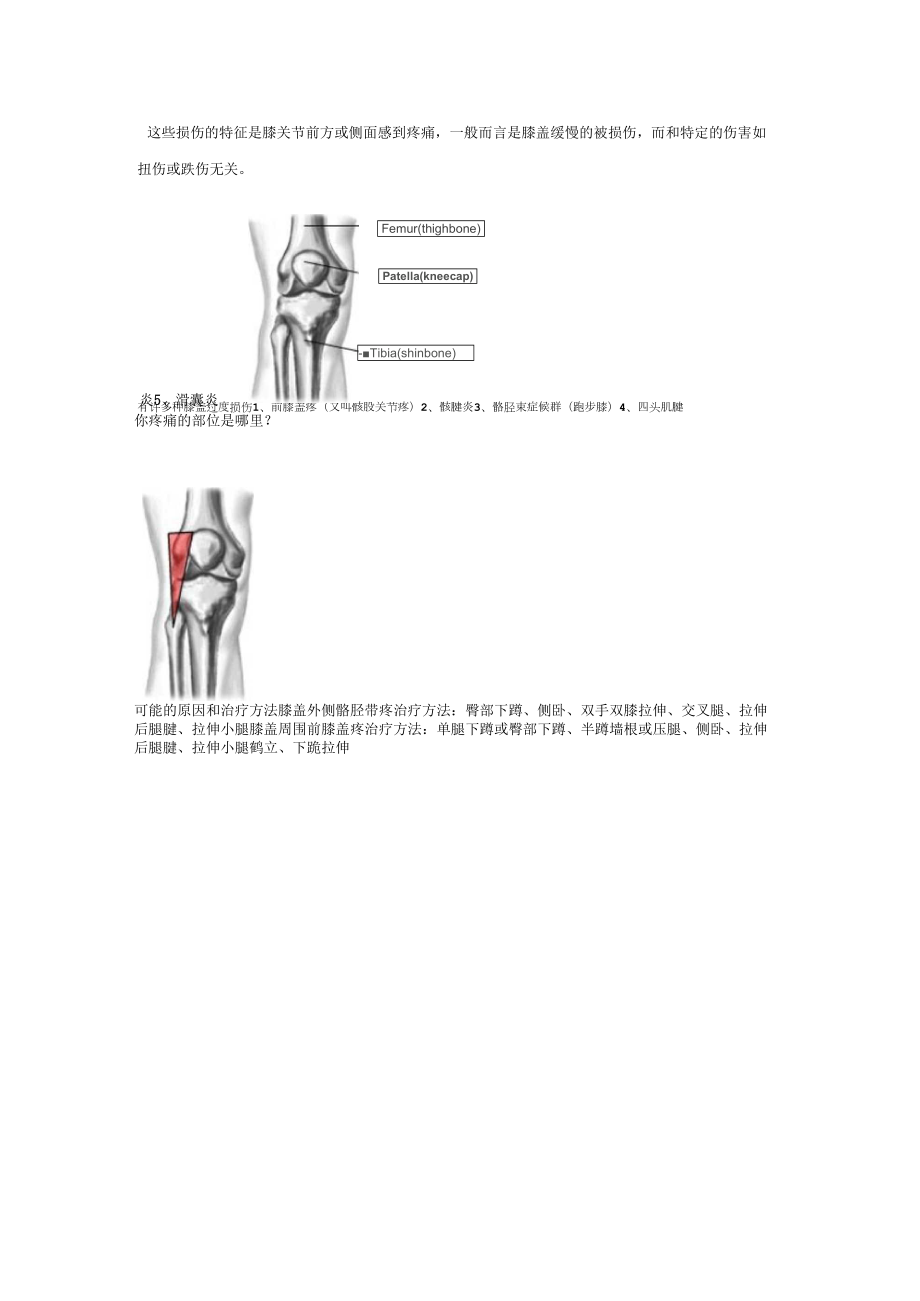 膝盖损伤与恢复_第1页