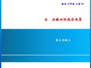 六年級(jí)上冊(cè)數(shù)學(xué)習(xí)題課件-5 要點(diǎn)突破三｜蘇教版(共9張PPT)