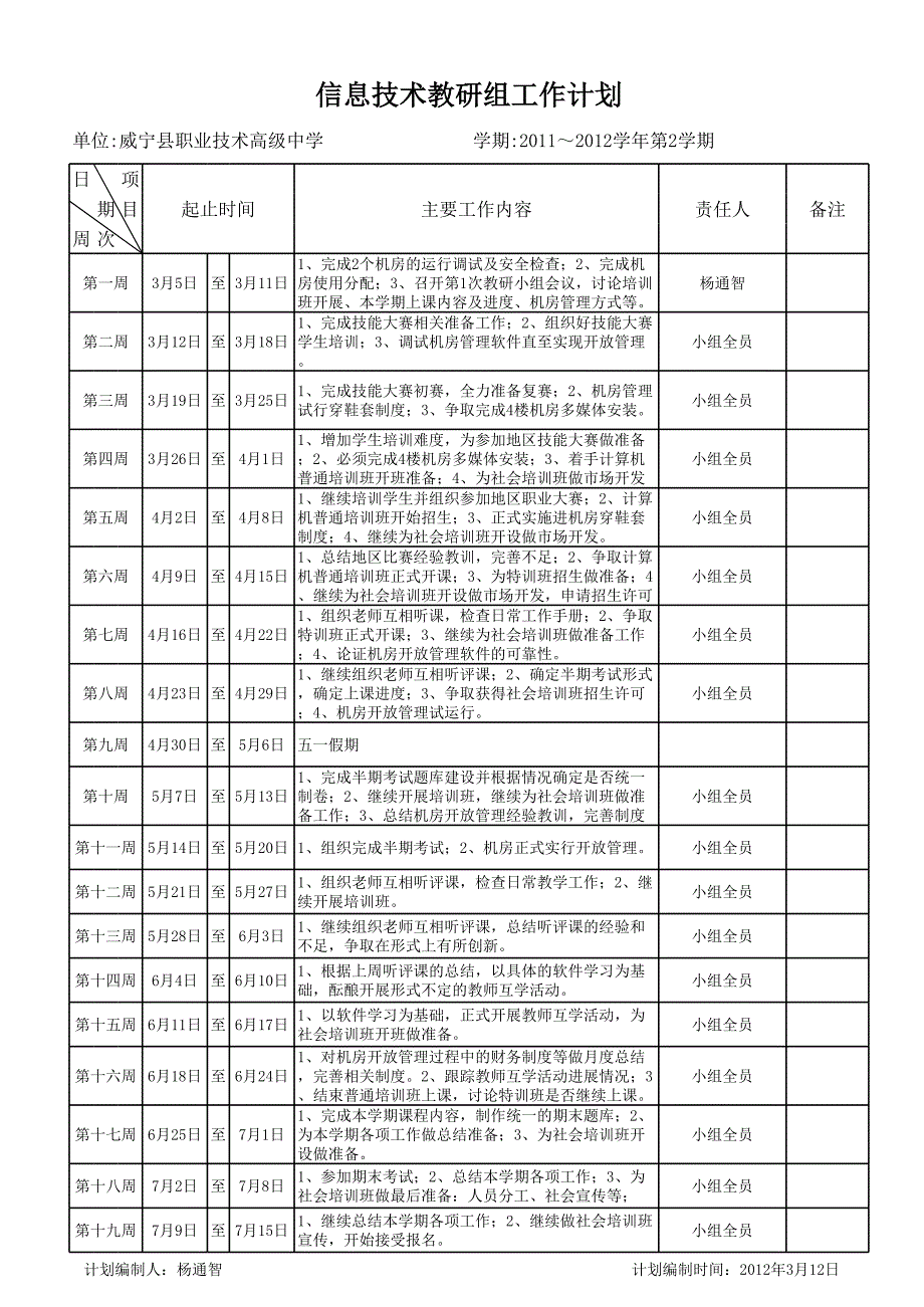 信息教研组工作计划_第1页