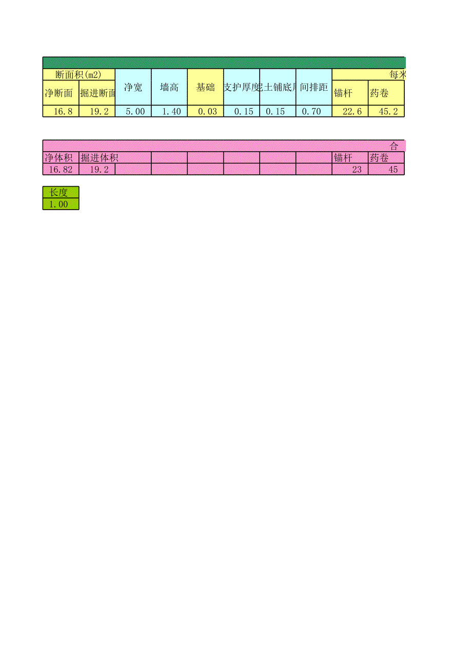 半圆拱巷道断面计算公式_第1页