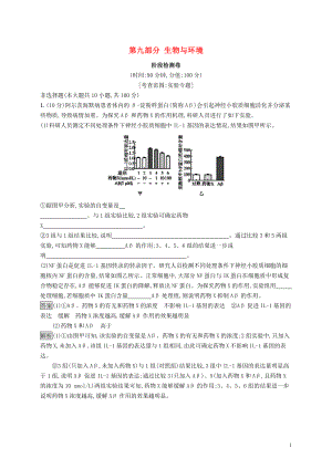 （浙江專用）2020版高考生物大一輪復(fù)習(xí) 第九部分 生物與環(huán)境階段檢測卷