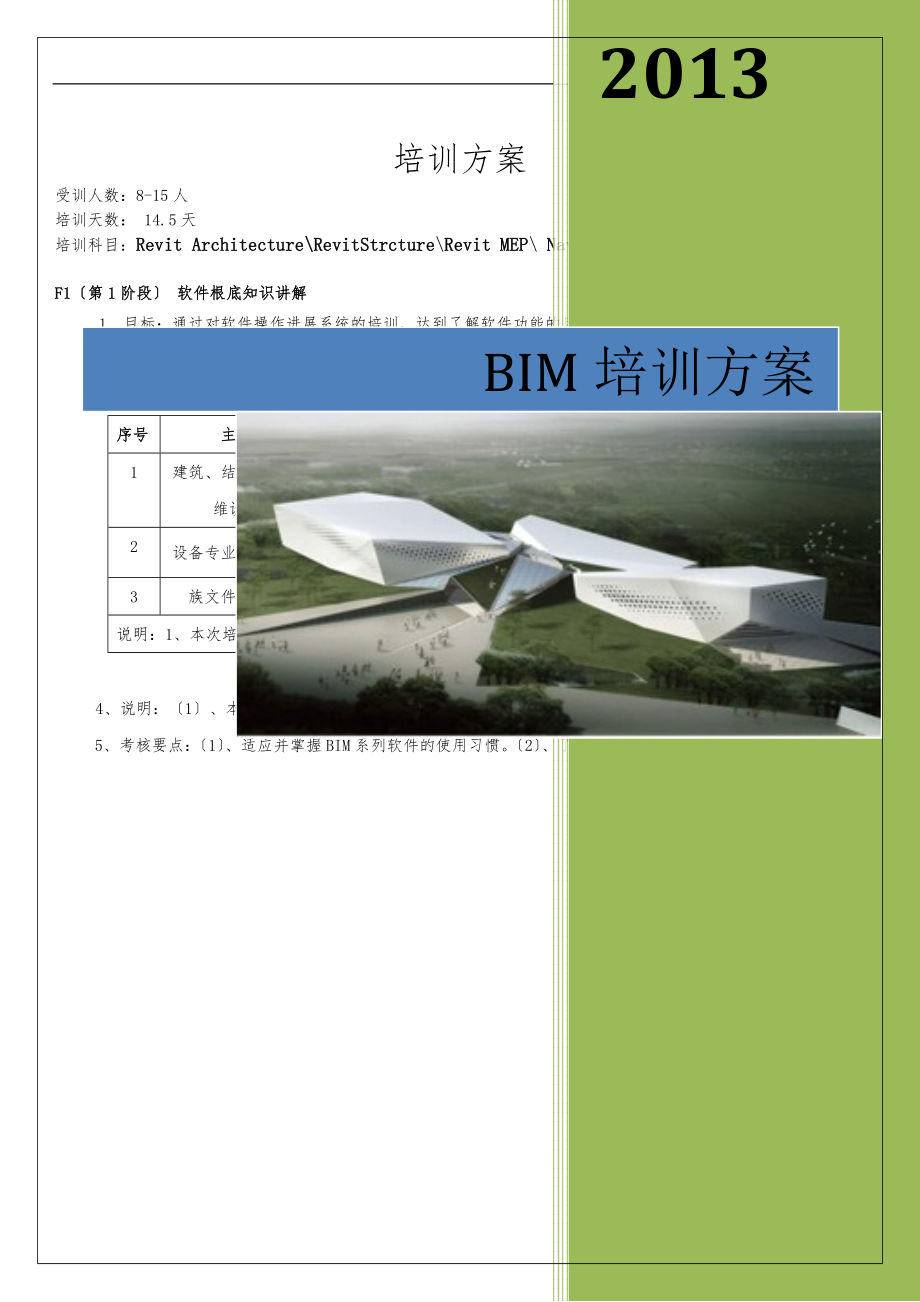 BIM软件培训专题_第1页