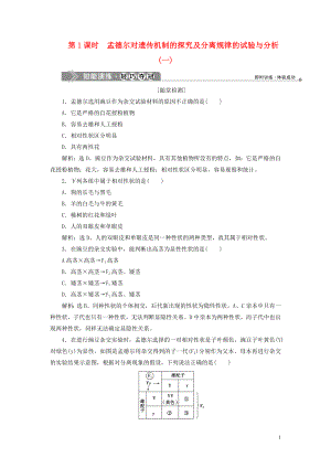 2019-2020學(xué)年高中生物 第4章 遺傳信息的傳遞規(guī)律 第1節(jié) 基因的分離規(guī)律 第1課時 孟德爾對遺傳機制的探究及分離規(guī)律的試驗與分析（一）北師大版必修2