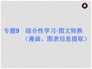 中考語文專題總復(fù)習(xí) 專題9 綜合性學(xué)習(xí) 圖文轉(zhuǎn)換課件 新人教版.ppt