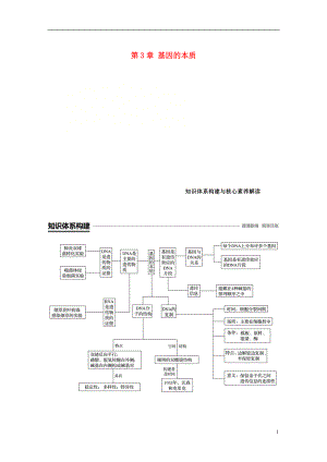 （粵渝冀遼蘇皖閩鄂湘津京魯瓊專用）2018-2019學(xué)年高中生物 第3章 基因的本質(zhì)知識(shí)體系構(gòu)建與核心素養(yǎng)解讀學(xué)案 新人教版必修2