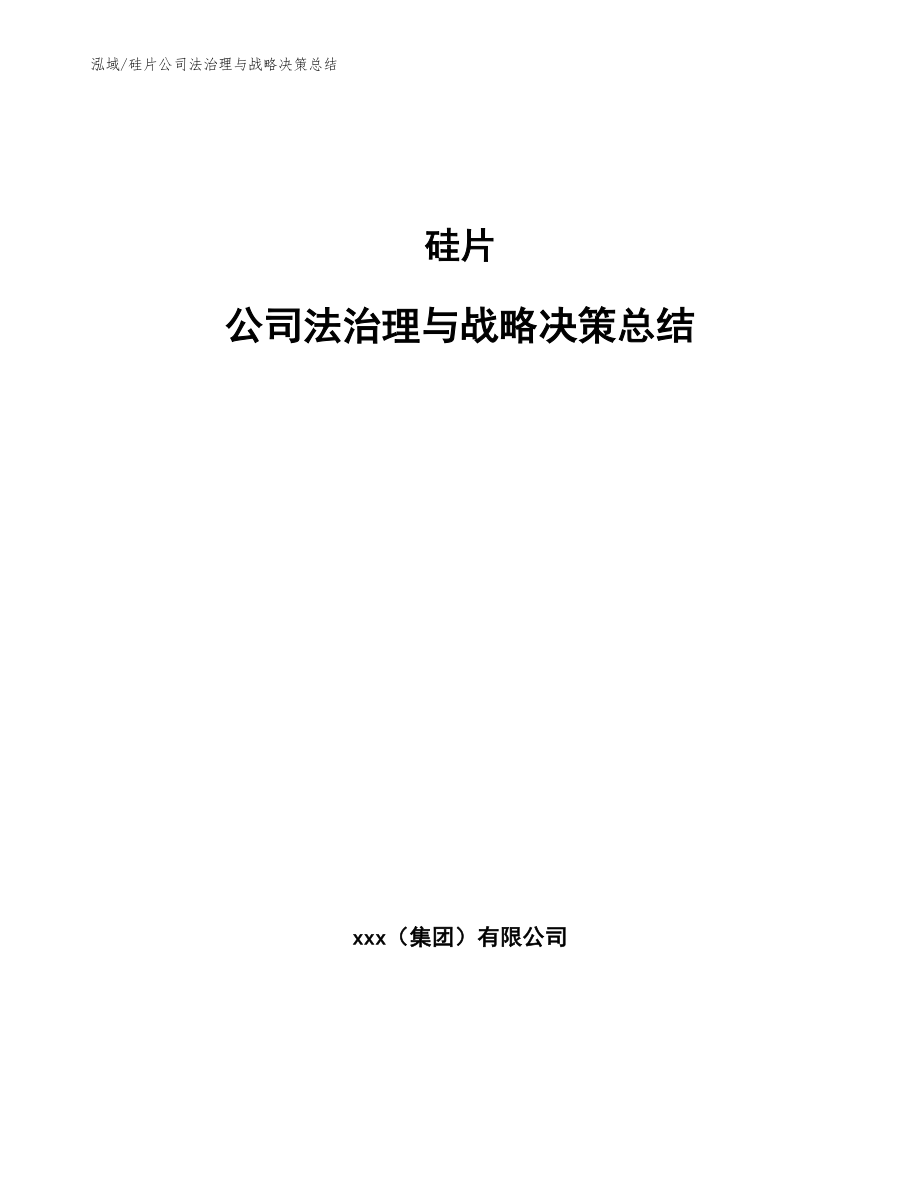 硅片公司法治理与战略决策总结_参考_第1页