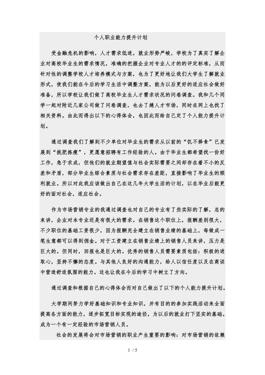 个人职业能力提升计划_第1页