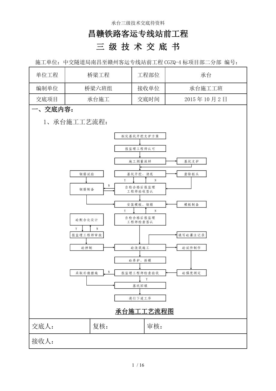 承台三级技术交底待资料_第1页