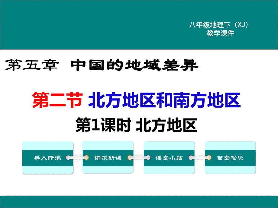 湘教版八年级地理下北方地区和南方地区公开课优质教学ppt课件_第1页