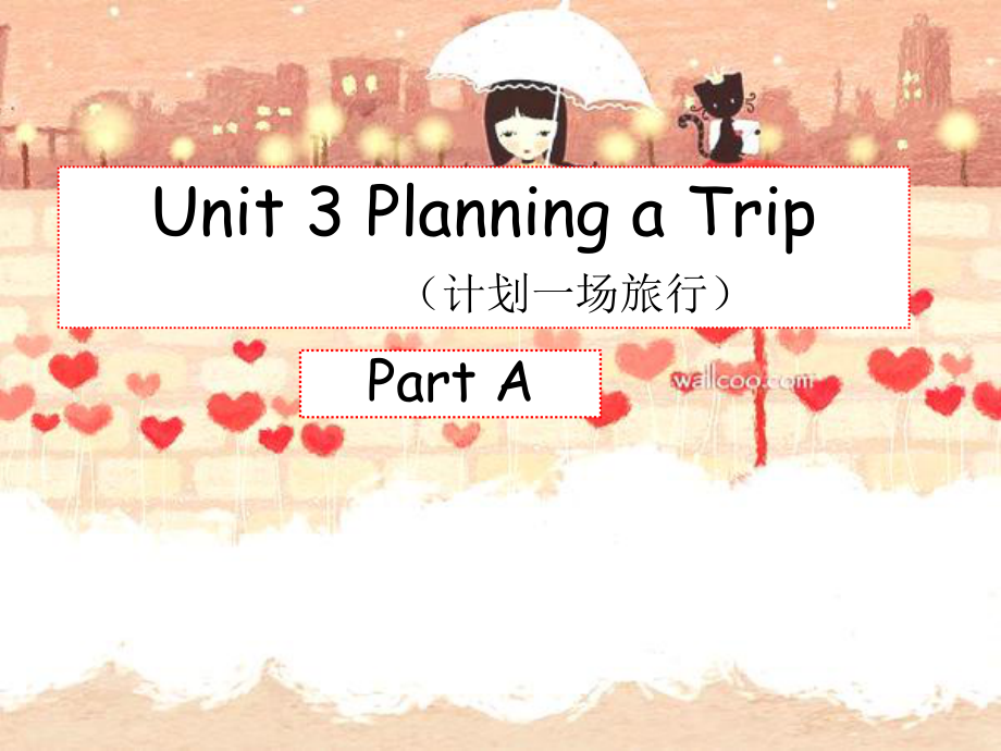 閩教版五上第五冊 Unit3 Planning a trip PartAPPT幻燈片_第1頁