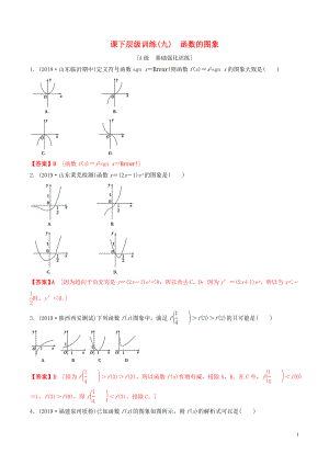 2020年高考數(shù)學(xué)一輪復(fù)習(xí) 考點(diǎn)題型 課下層級訓(xùn)練09 函數(shù)的圖像（含解析）