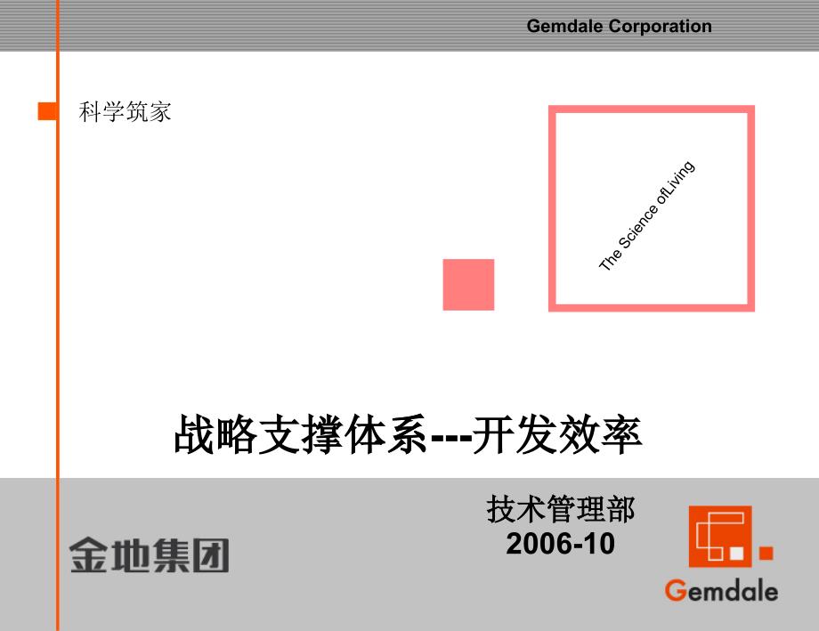 金地_战略支撑体系开发效率_40PPT_第1页