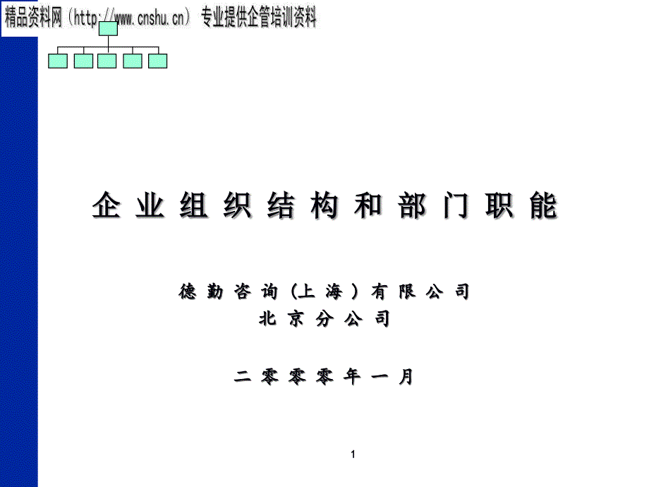 珠宝行业企业组织结构和部门职能_第1页