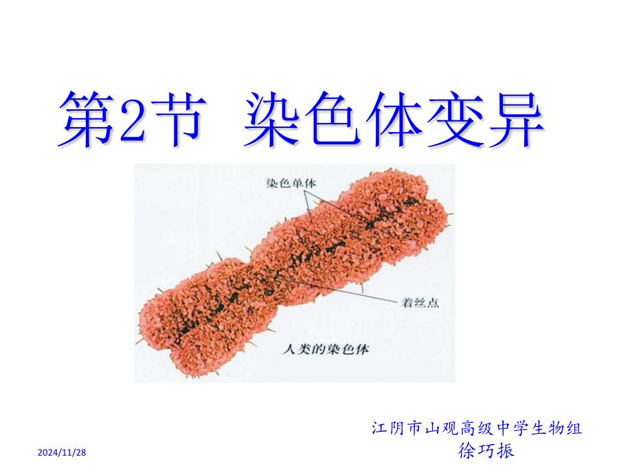 染色体变异正式稿(开课用)课件_第1页