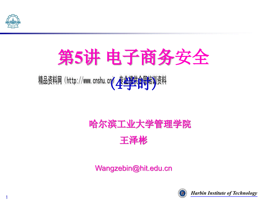 试谈电子商务中的安全问题_第1页