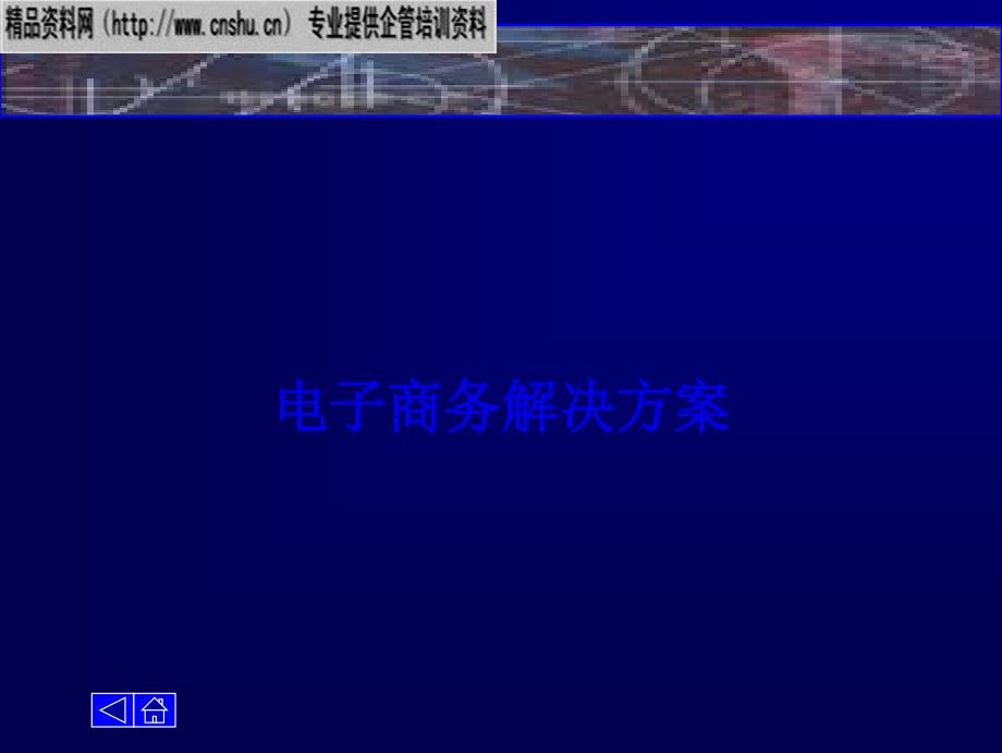 电子商务解决方案（PPT33页）_第1页