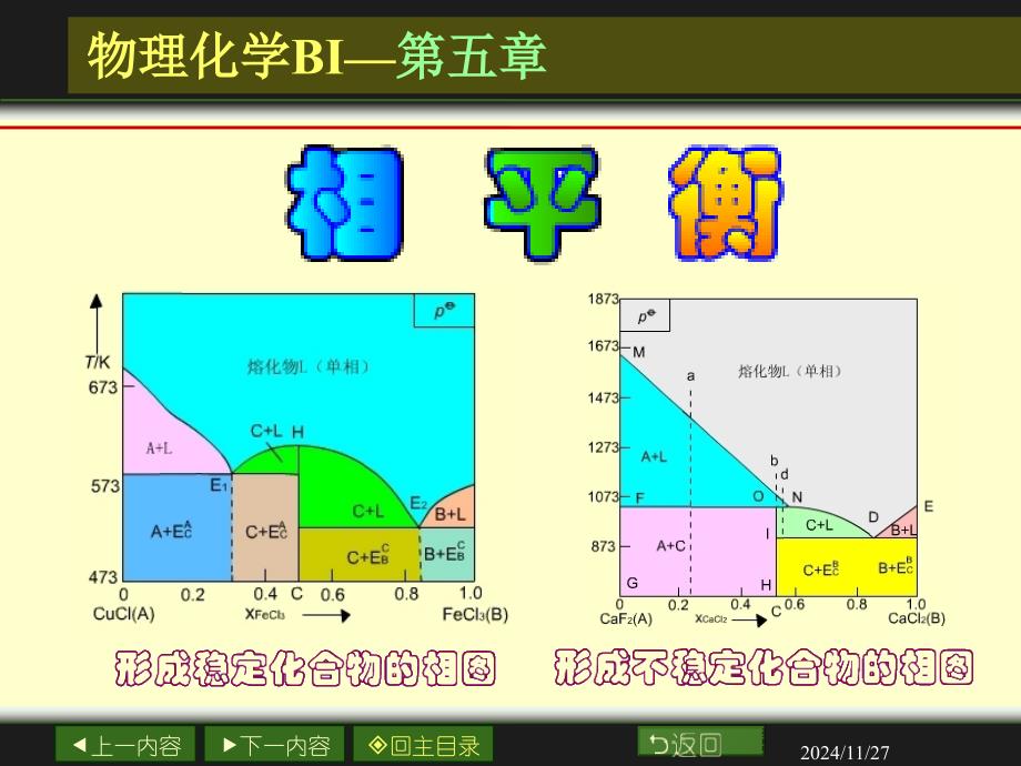 大学物理化学经典课件5-3-相图_第1页