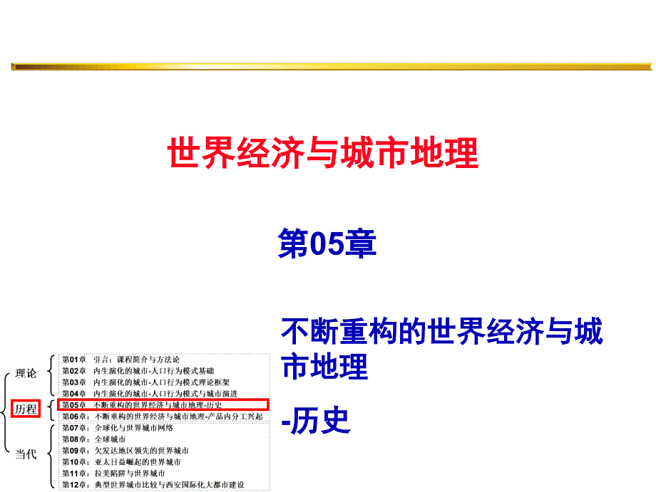 第05章 不断重构的世界经济与城市地理-历史_第1页