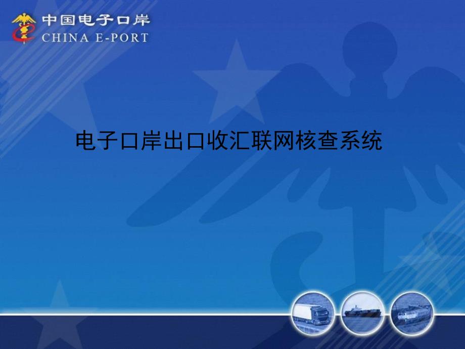 电子口岸出口收汇联网核查系统_第1页