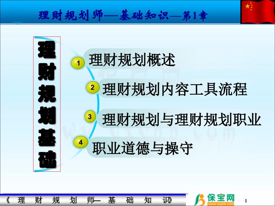 理财规划基础知识概述_第1页