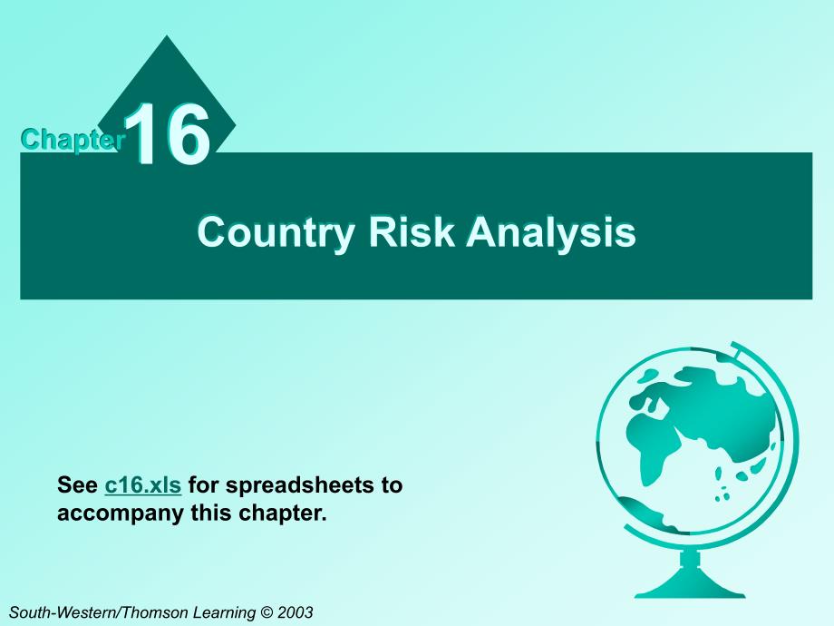 CHCounryRiskAnalysis国际金融管理英文版_第1页