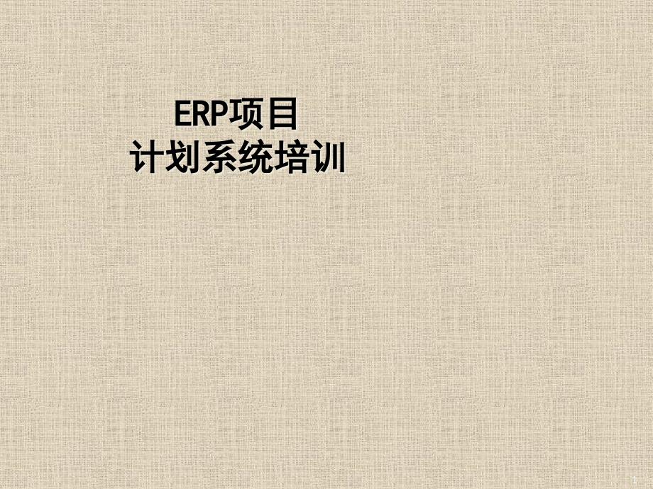 ER计划系统培训_第1页