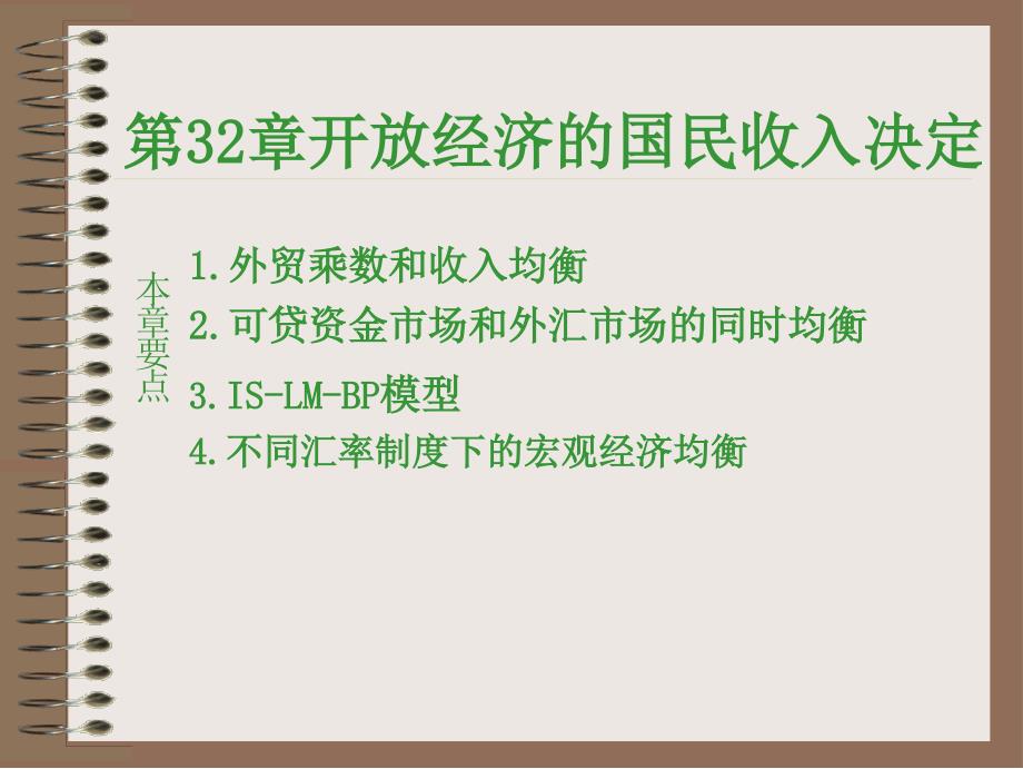 第32章开放经济的国民收入决定(现代经济学-复旦大学,_第1页