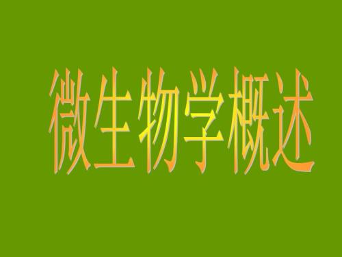 基礎(chǔ)醫(yī)學(xué)病原生物學(xué)課件微生物學(xué)概述