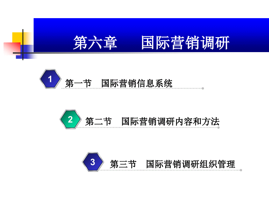 市场营销第六章国际营销调研国际营销学浙江工商大顾春梅_第1页