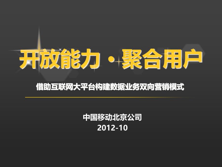 开放能力聚合用户借助互联网大平台构建数据业务双_第1页