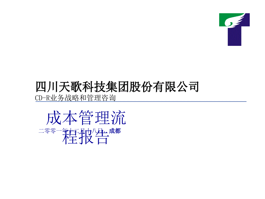 某咨询天歌集团成本管理流程_第1页